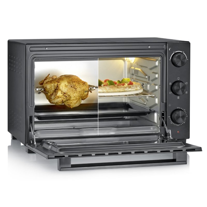 SEVERIN Back & Toast TO 2076, heteluchtfunctie, 46 liter, zwart